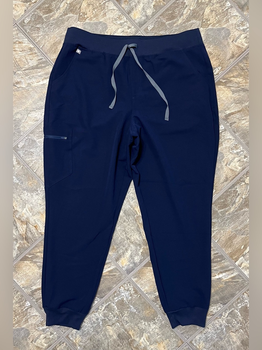 NEW FIGS High Waisted Zamora Jogger Scrub Pants Womens 2XL Blue W22SW2012
